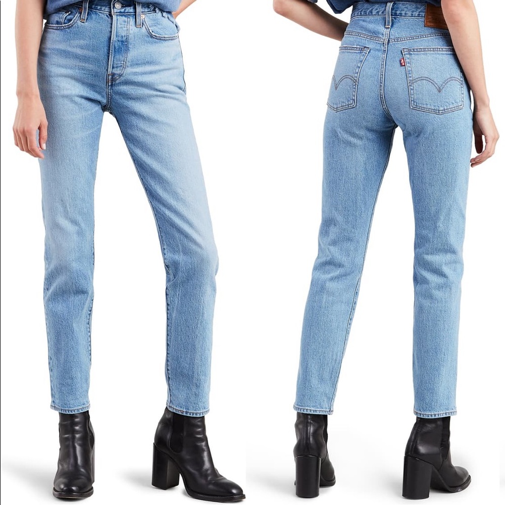 Levi’s wedgie icon fit high waist ankle jeans